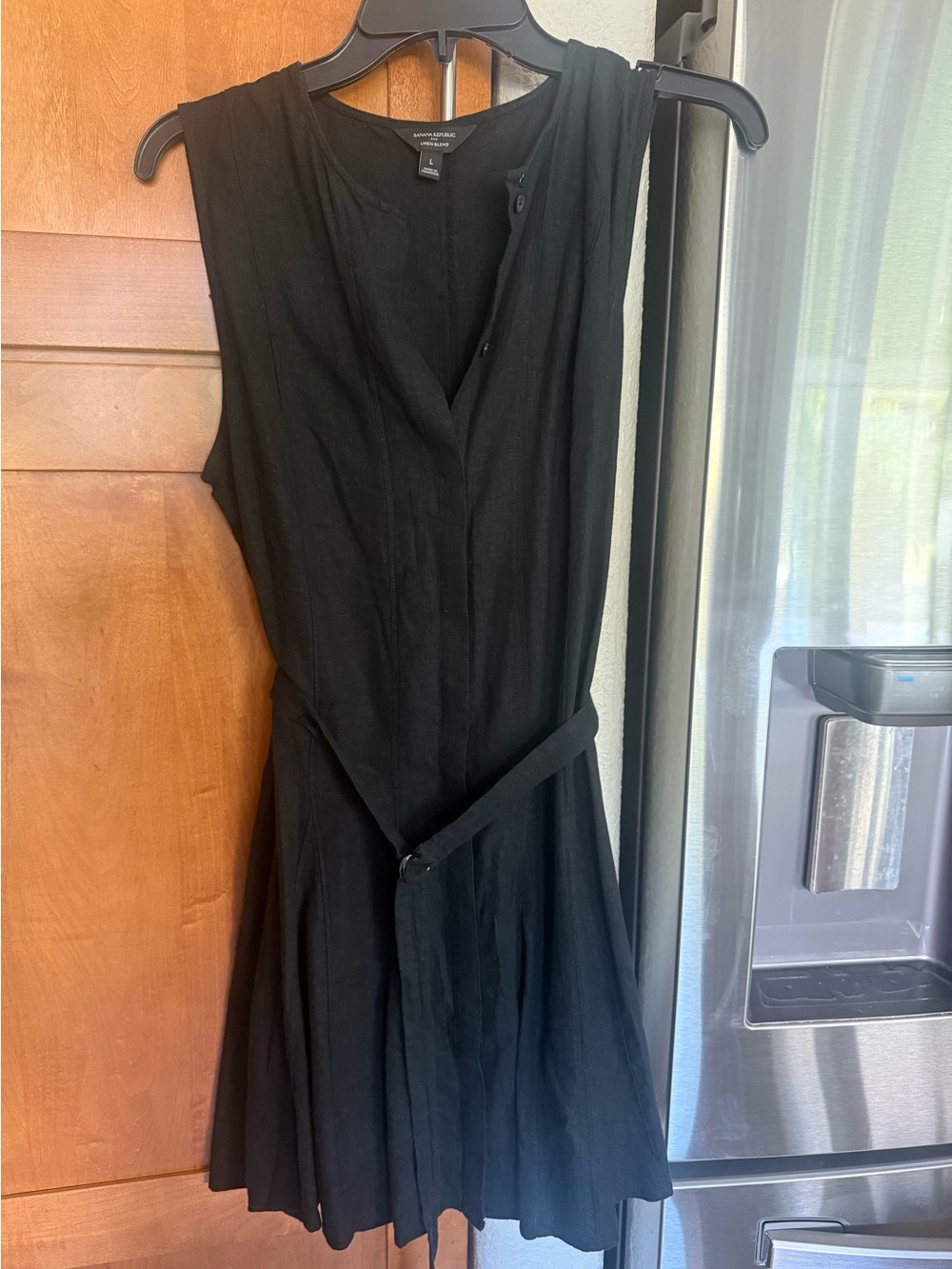 Banana republic Linen Black dress size L